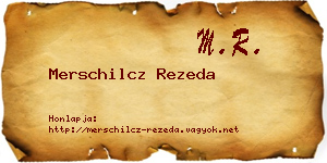 Merschilcz Rezeda névjegykártya